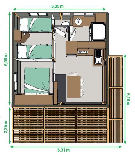 Camping Les Campagnes Rocamadour Habitación foto